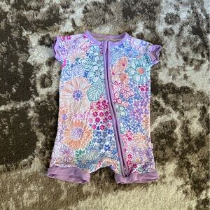 Little Sleepies doodle blooms shorty